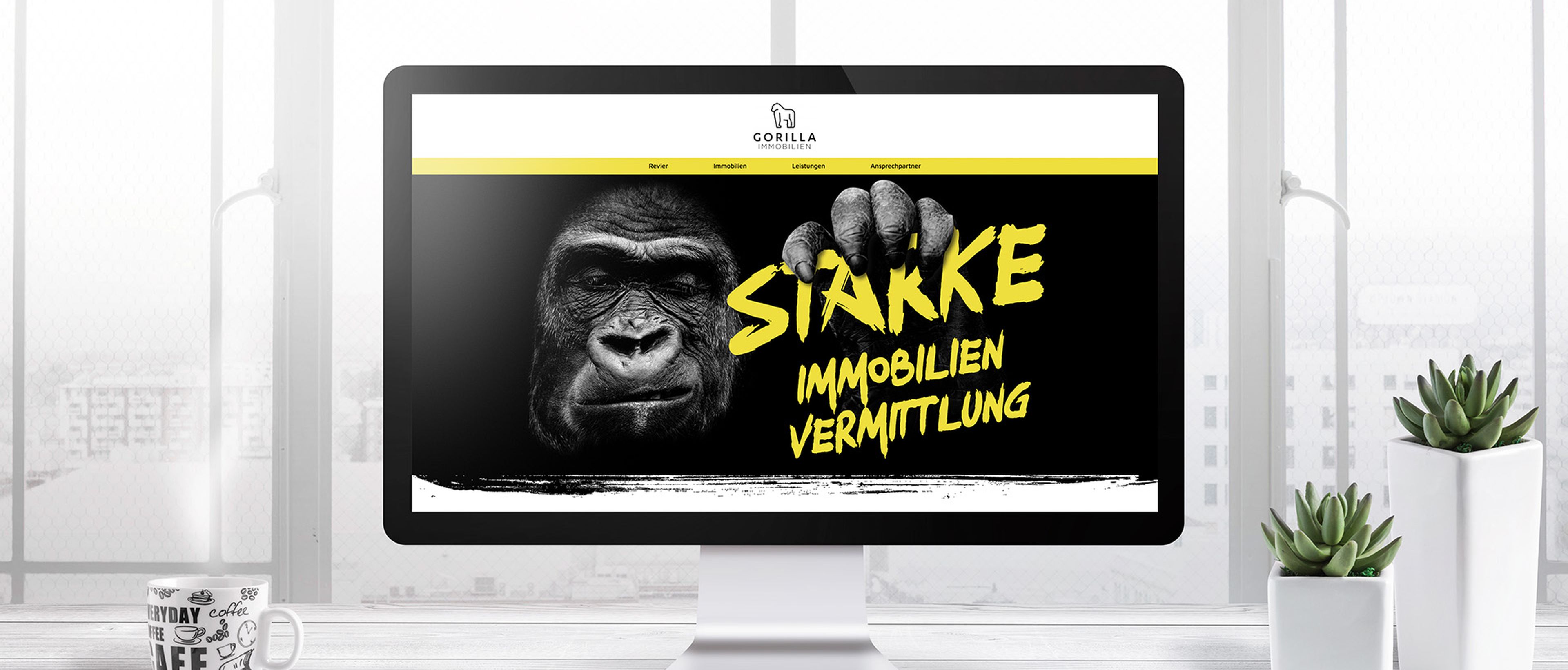 Webseite von Gorilla Immobilien