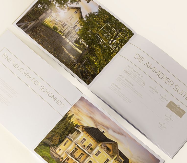 Folder für Wohnprojekt Villa Ammerer